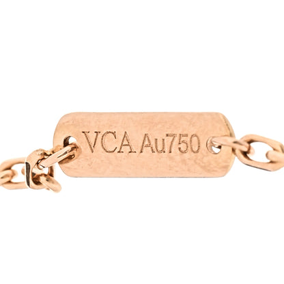 Van Cleef & Arpels 18K Rose Gold Carnelian Onyx Lucky Spring Closed Wing Ladybug Bracelet 4 of 4
