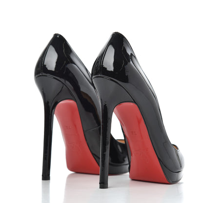 Christian Louboutin Patent Pigalle Plato 120 Pumps 36 Black 4 of 11