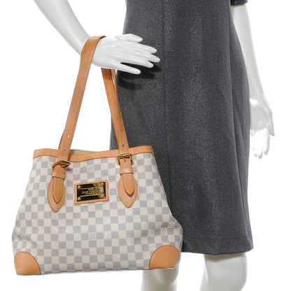 Louis Vuitton Damier Azur Hampstead MM 2 of 7