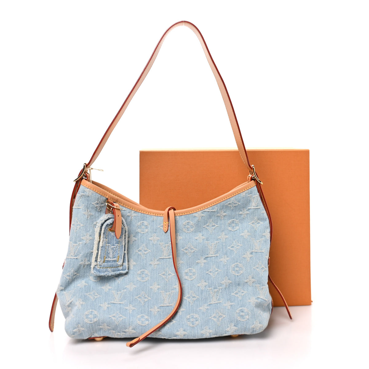Louis Vuitton Monogram Denim CarryAll PM Sky Blue 11 of 11