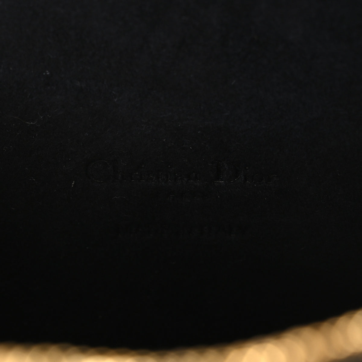 Christian Dior Grained Calfskin Caro Double Pouch Black 5 of 9