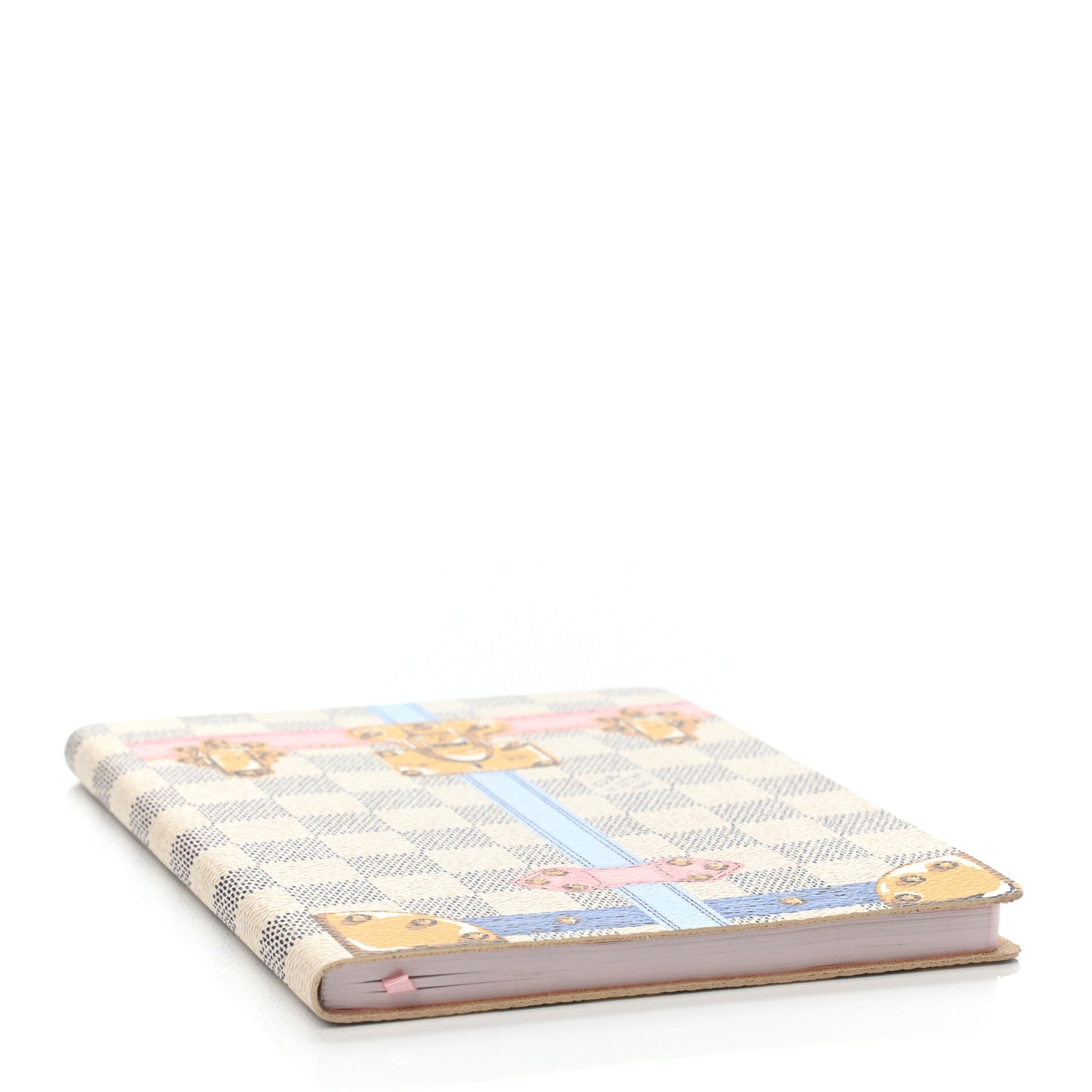 Louis Vuitton Damier Azur Summer Trunks Clemence Notebook MM 3 of 4