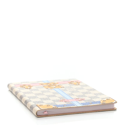 Louis Vuitton Damier Azur Summer Trunks Clemence Notebook MM 3 of 4