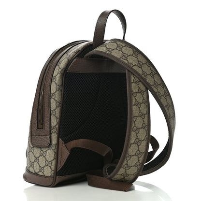 Gucci GG Supreme Monogram Calfskin Web Small Ophidia Day Backpack Beige Ebony New Acero 3 of 15