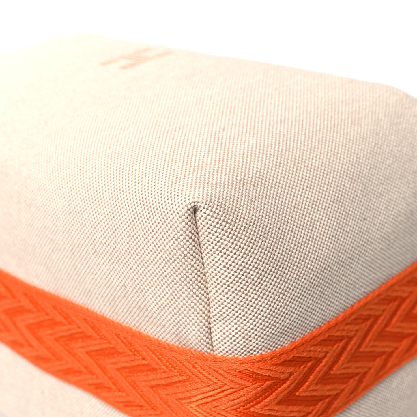 Canvas Large Bride-A-Brac Pouch Natural Orange