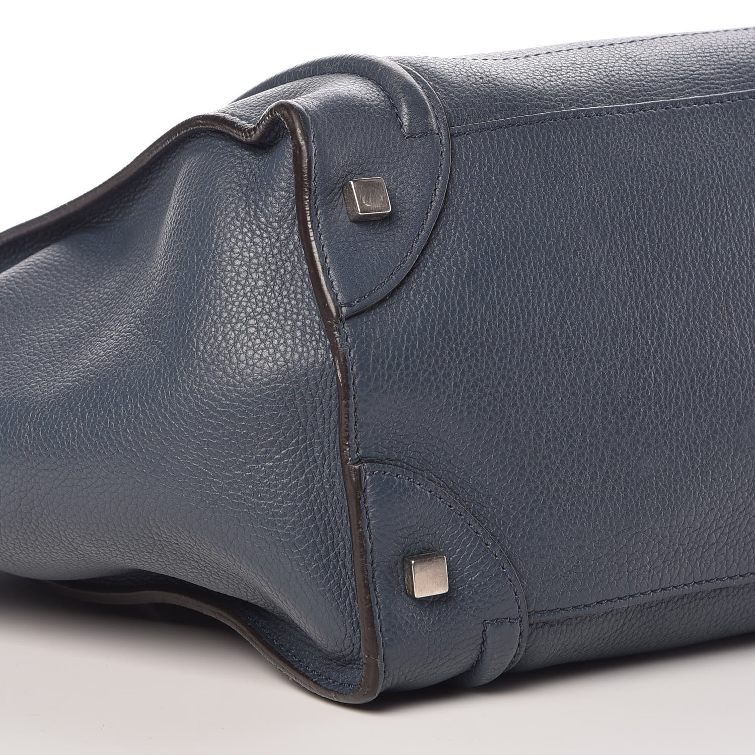 Celine Drummed Calfskin Mini Luggage Orage 11 of 17