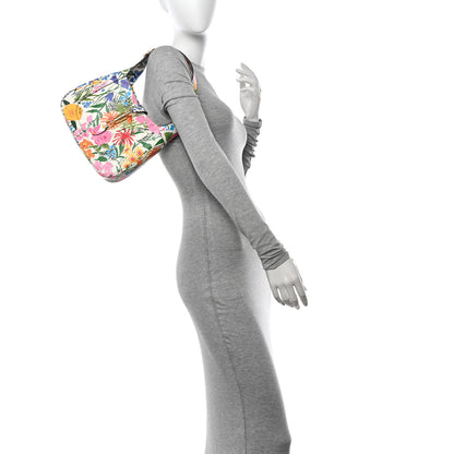 Gucci X KEN SCOTT New Shangai Calfskin Jardin D'Avril Floral Print Small Jackie 1961 Hobo Ivory Pink 2 of 10