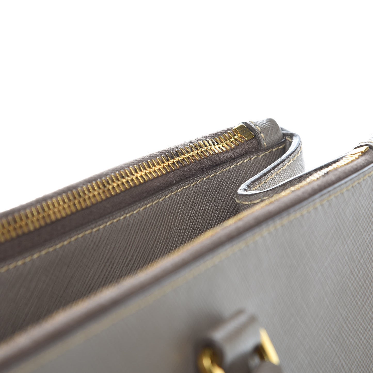 Saffiano Large Galleria Double Zip Tote Argilla
