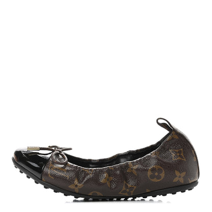 Louis Vuitton Monogram Flirty Ballerina Flats 36 Black 1 of 5