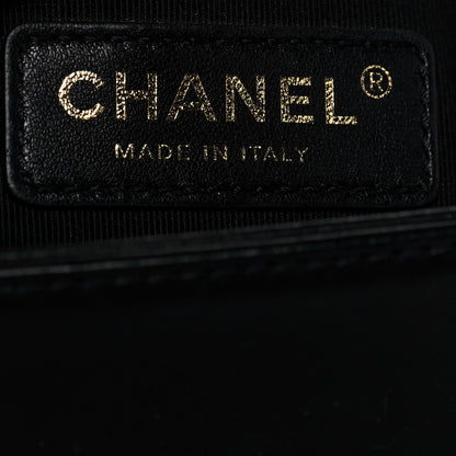 Chanel Lambskin Quilted Medium Boy Flap Black 6 of 12