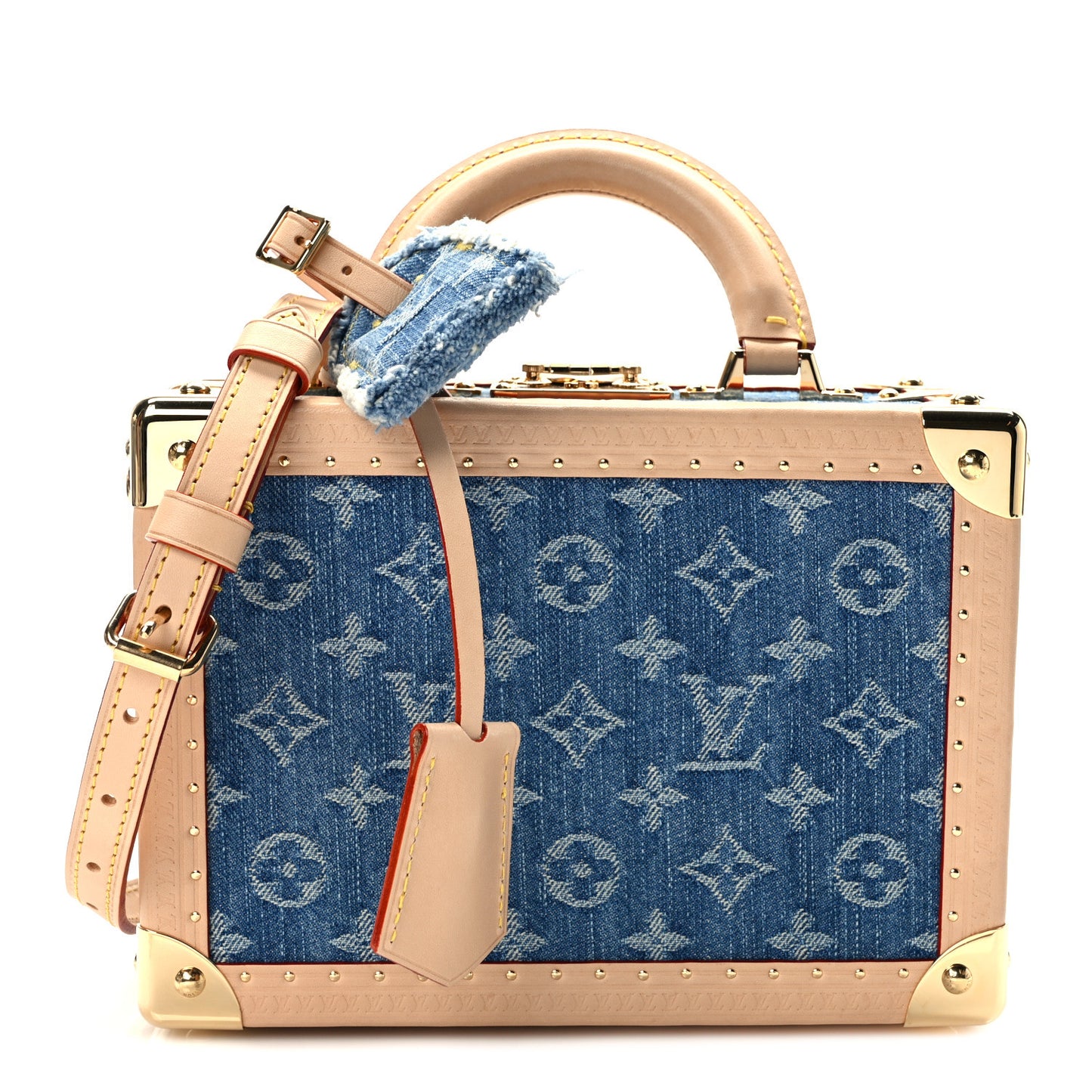 Monogram Denim Petite Valise Blue