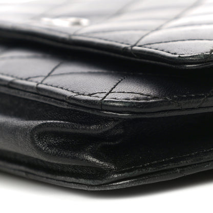 Chanel Lambskin Quilted Wallet On Chain WOC Black 11 of 31