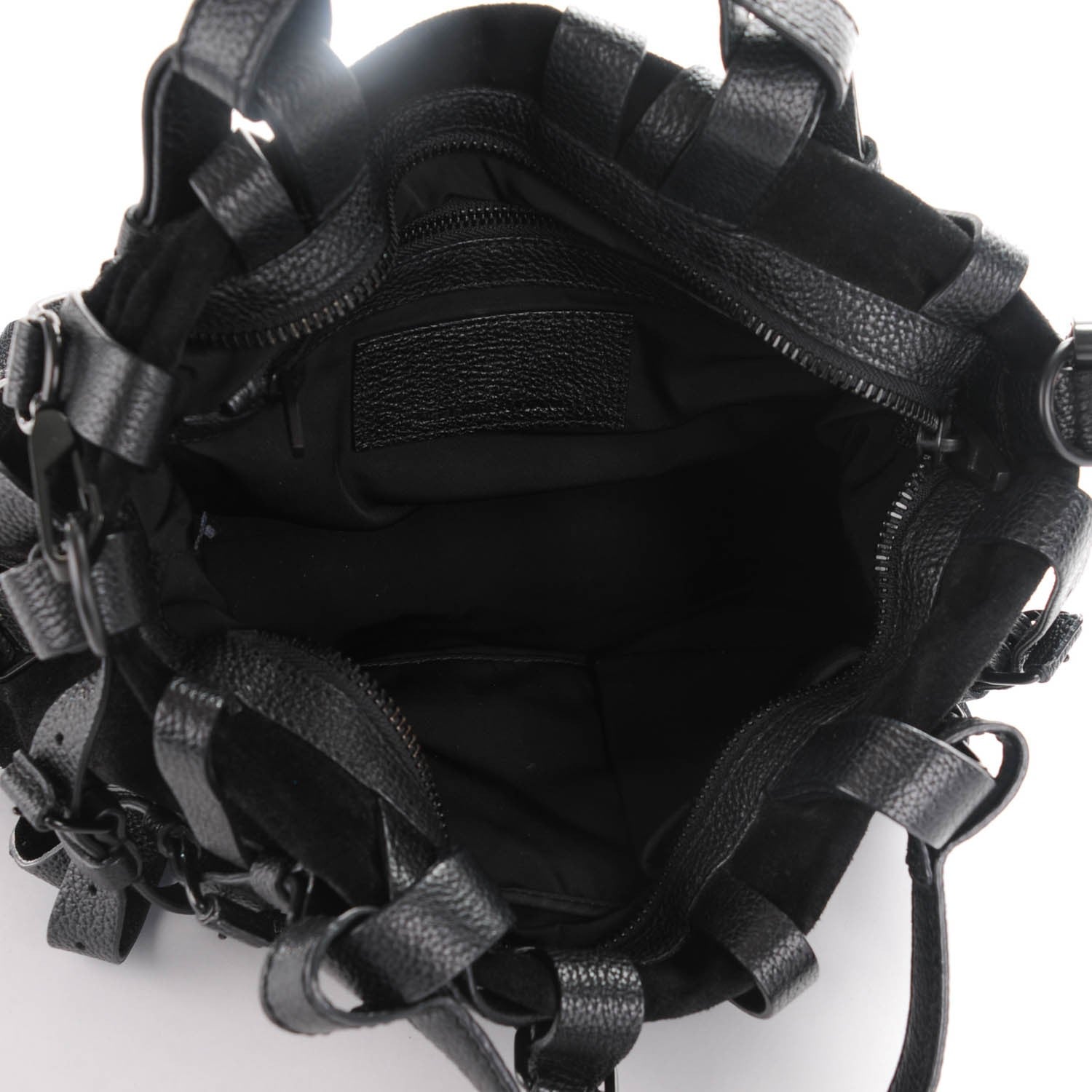 Alexander Wang Suede Kirsten Satchel Black 5 of 7