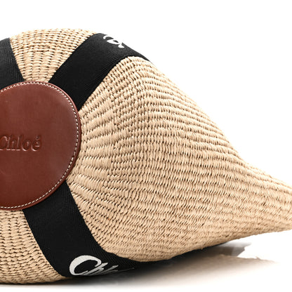 Chloe X MIFUKO Raffia Large Woody Basket Bag Black Beige 9 of 9