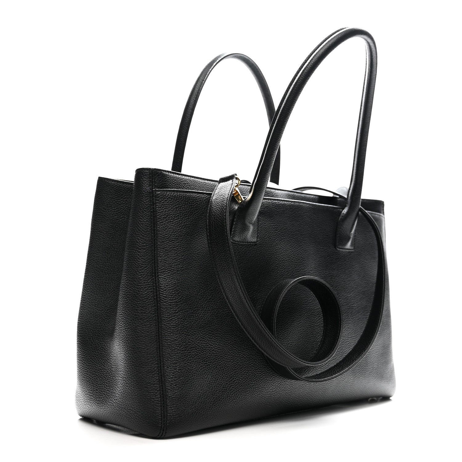 Chanel Calfskin Cerf Executive Shopper Tote Black 3 of 12