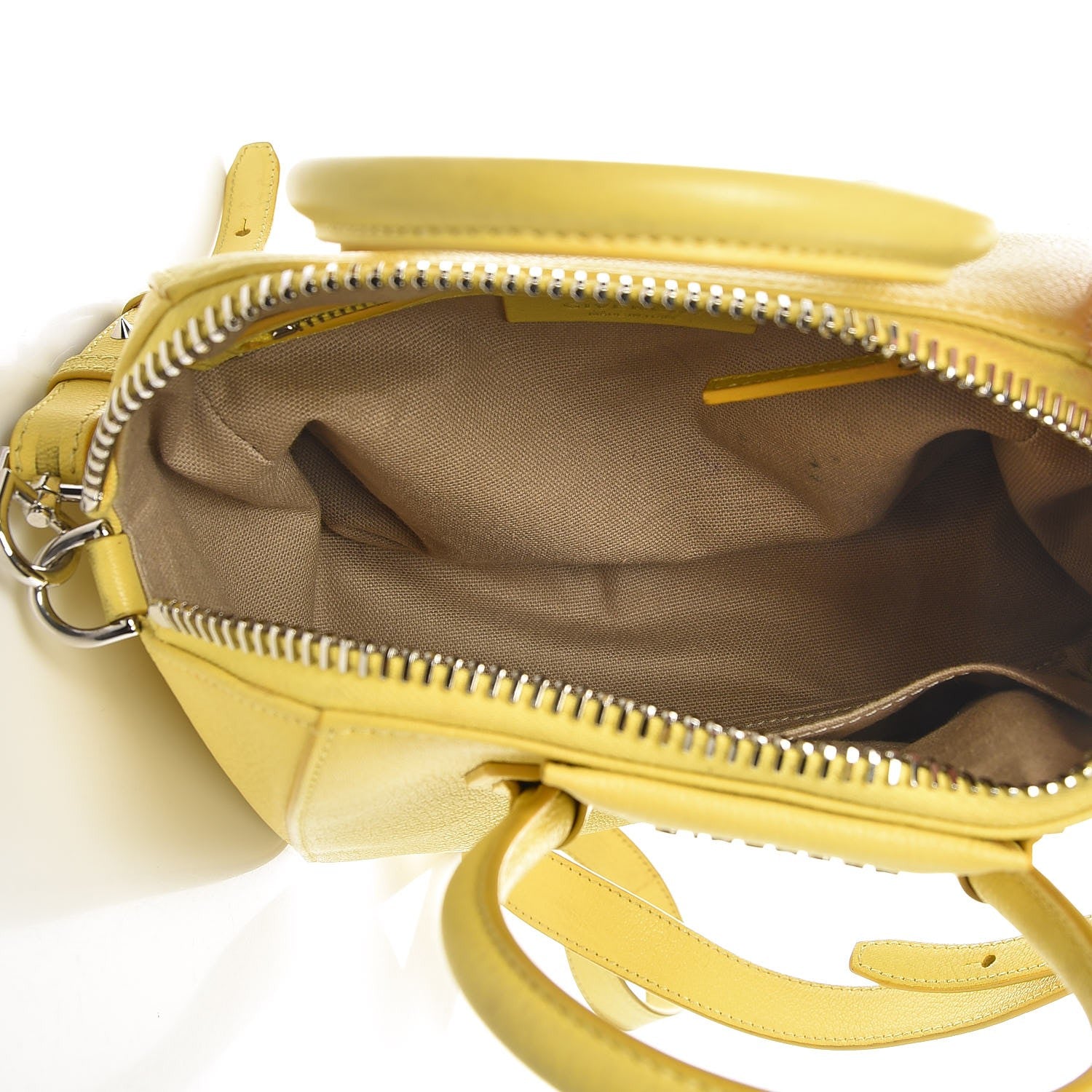 Givenchy Sugar Goatskin Mini Antigona Yellow 5 of 12