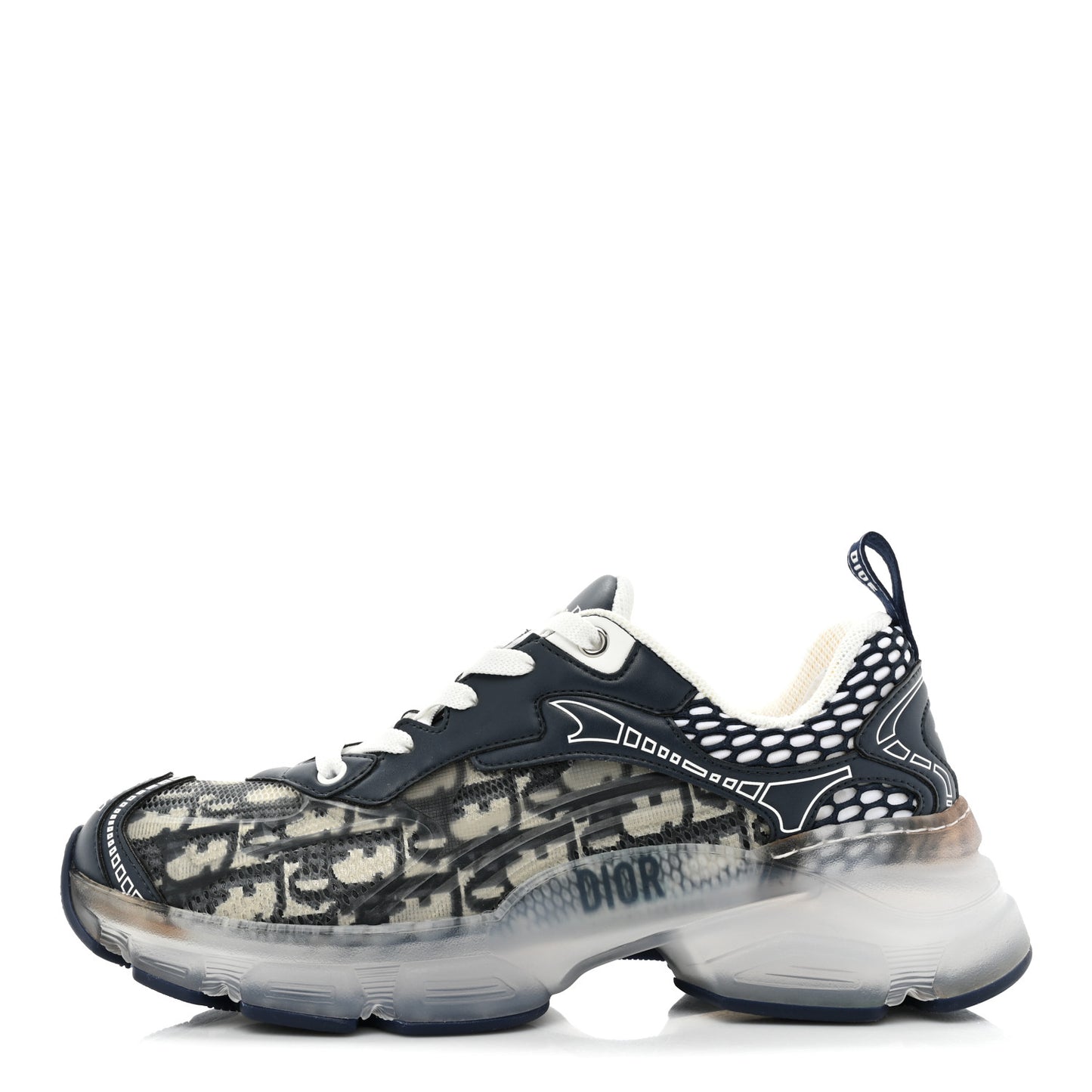 Technical Fabric Mesh Oblique Dior Vibe Sneakers 37 Deep Blue