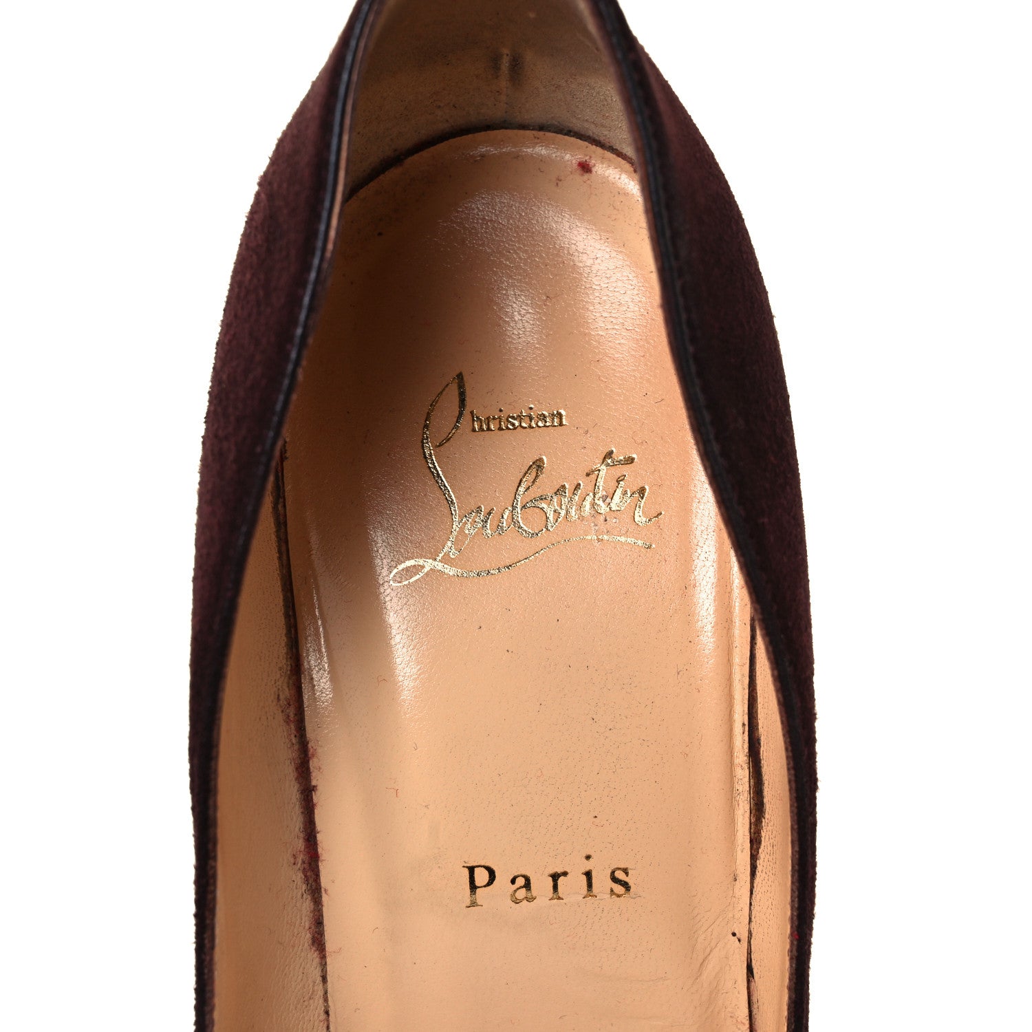 Christian Louboutin Suede Pigalle Follies 100 Pumps 38.5 Cramoisi 7 of 8