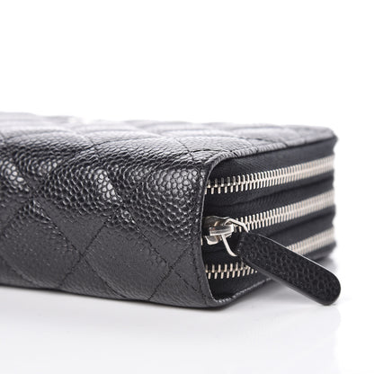 Chanel Caviar Quilted Zip Around Phone Holder Black 6 of 10