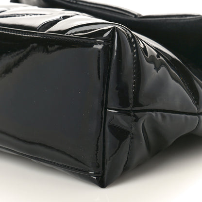 Saint Laurent SAINT LAURENT Patent Quilted Small Loulou Puffer Monogram Chain Satchel Black 12 of 12