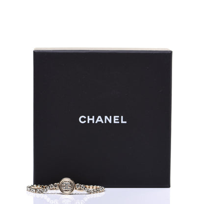 Chanel Crystal CC Chain Bracelet Gold 6 of 6