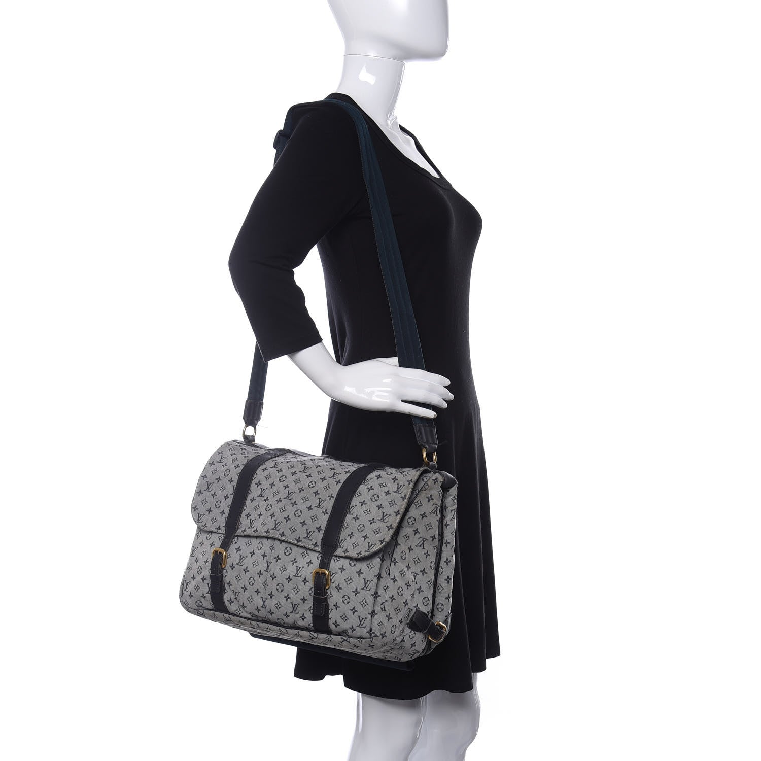 Louis Vuitton Mini Lin Sac a Langer Diaper Bag Blue 2 of 11