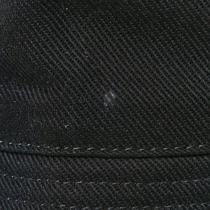 Prada Drill Nylon Metal Triangle Logo Mens Bucket Hat M Black 11 of 11