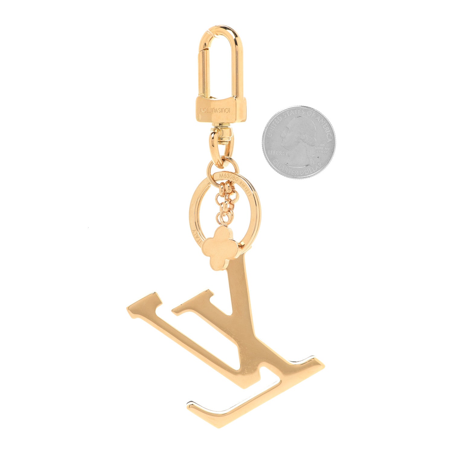 Louis Vuitton Metal Taurillon LV Capucines Bag Charm Key Holder Black 2 of 5