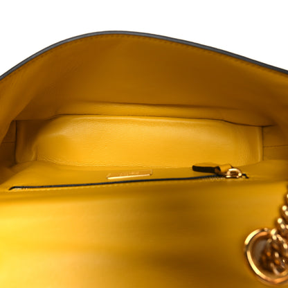 Fendi Nappa Small FF Embossed Midi Chain Baguette Mimosa 5 of 10