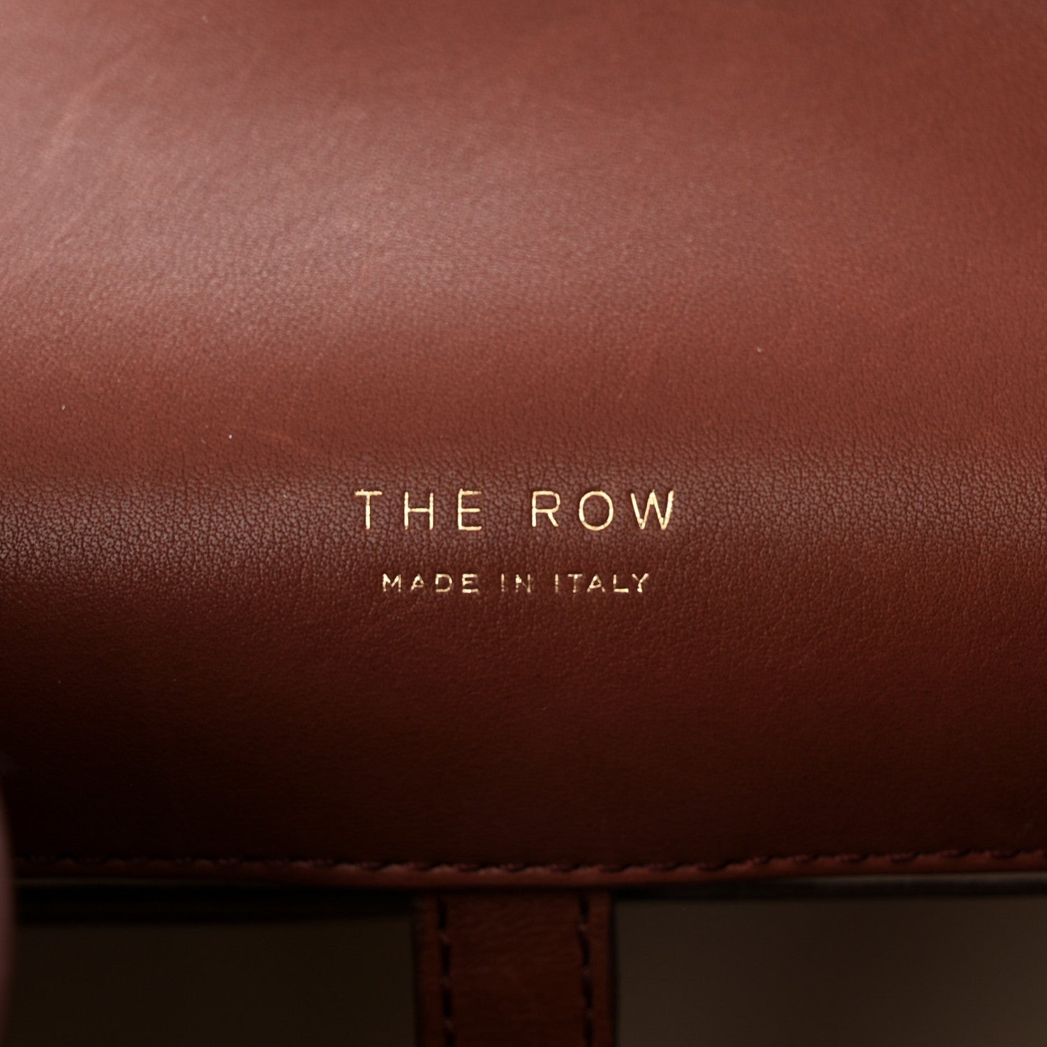 The Row Polished Saddle Calfskin Soft Margaux 15 Cognac 6 of 18