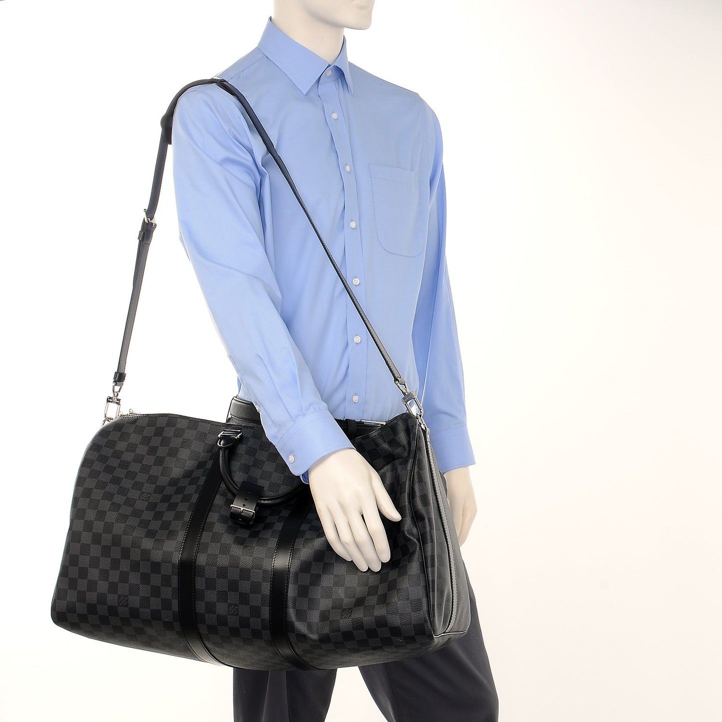 Damier Graphite Keepall Bandouliere 55