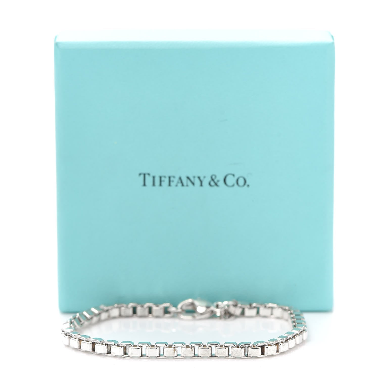 Tiffany Sterling Silver 4mm Venetian Link Bracelet 7 of 7