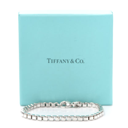 Tiffany Sterling Silver 4mm Venetian Link Bracelet 7 of 7
