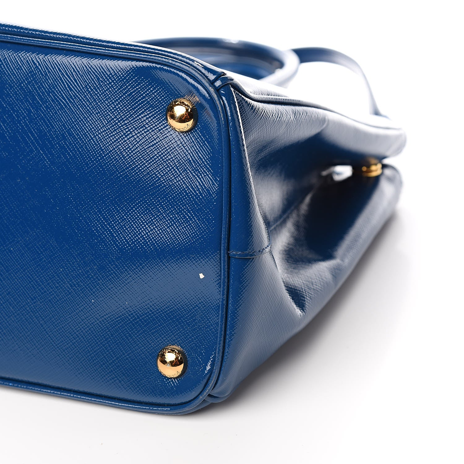 Prada Saffiano Vernice Medium Galleria Double Zip Tote Ottanio 11 of 16