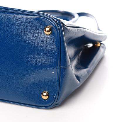 Prada Saffiano Vernice Medium Galleria Double Zip Tote Ottanio 11 of 16