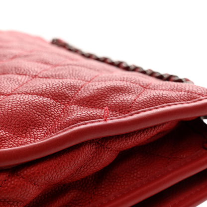 Chanel Caviar Quilted Large French Riviera Flap Red 12 of 12