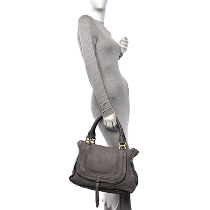 Chloe Calfskin Large Marcie Satchel Cashmere Grey 3 of 10