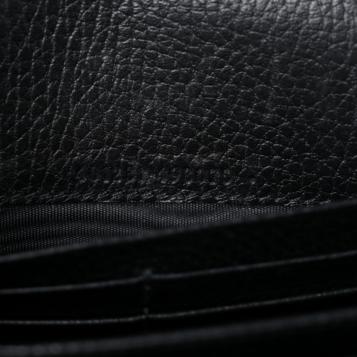 Calfskin Mini Dionysus Chain Wallet Black