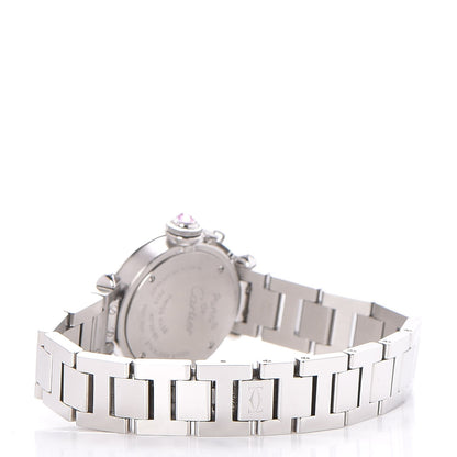 Cartier Stainless Steel 27mm Miss Pasha Quartz Watch Pink 3 of 9