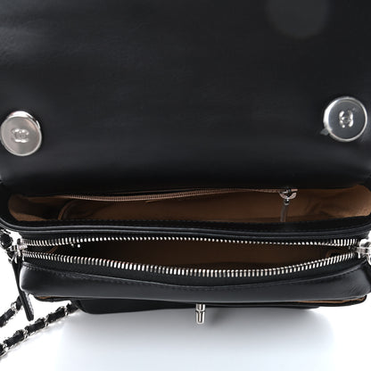 Chanel Aged Calfskin Quilted Express Zip Around Flap Black 4 of 4