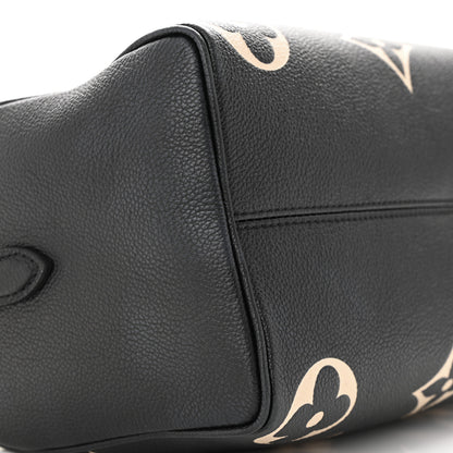 Louis Vuitton Empreinte Monogram Giant Speedy Bandouliere 25 Black Beige 8 of 9