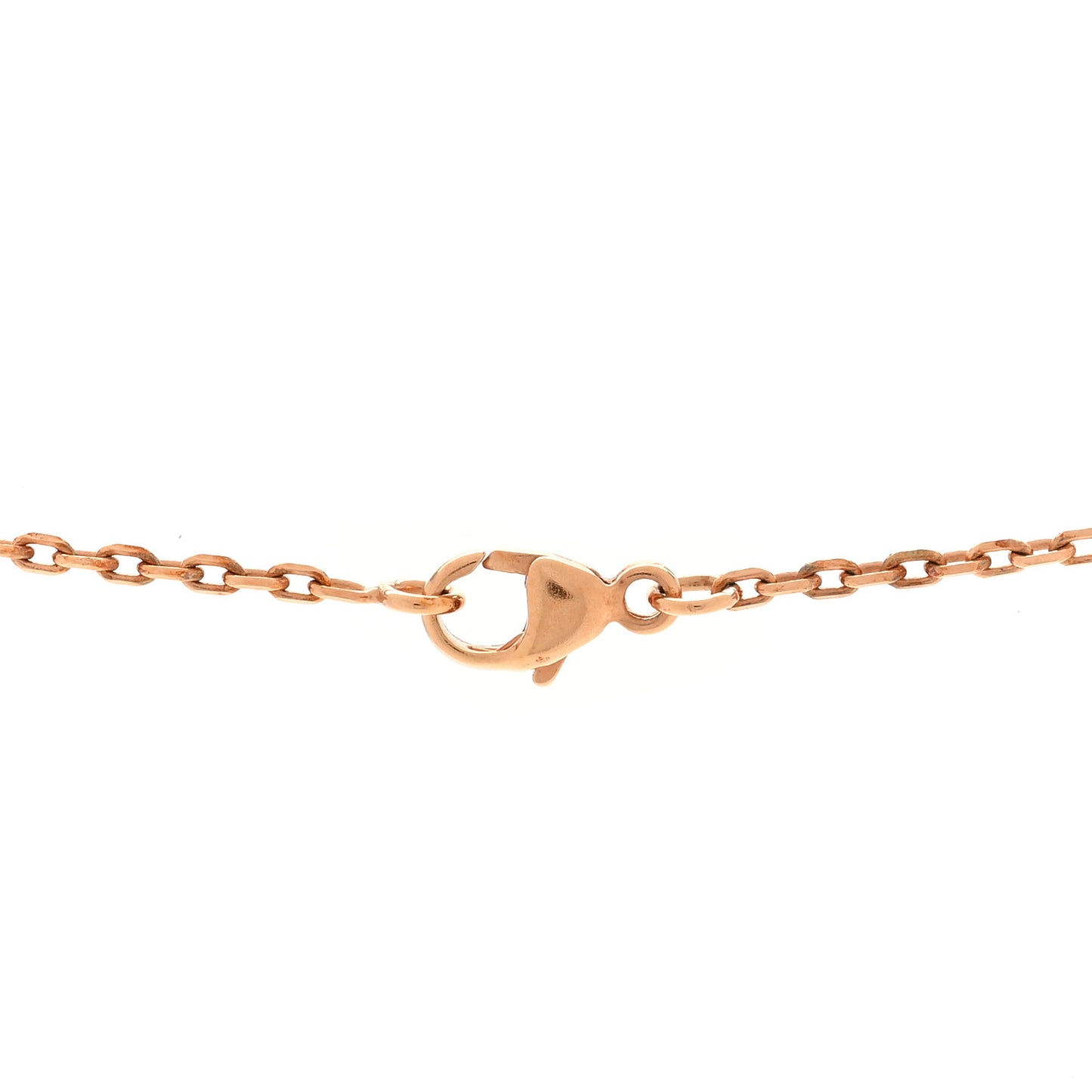 Lacquered Rose Gold Mini Pop H Pendant Necklace Vert Fizz