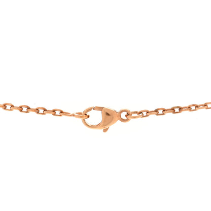 Hermes Lacquered Rose Gold Mini Pop H Pendant Necklace Vert Fizz 4 of 5