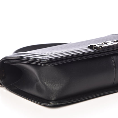 Chanel Calfskin Horizontal Quilted New Medium Boy Flap Black 9 of 15