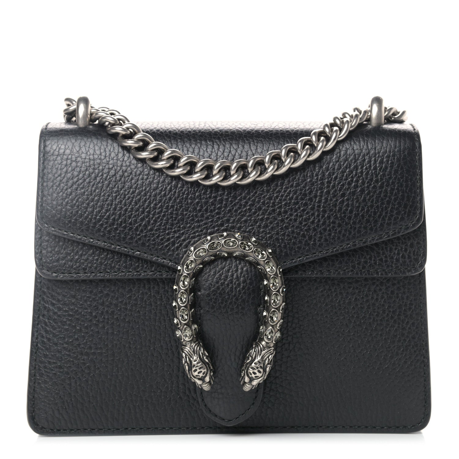Gucci Calfskin Mini Dionysus Shoulder Bag Black 1 of 11