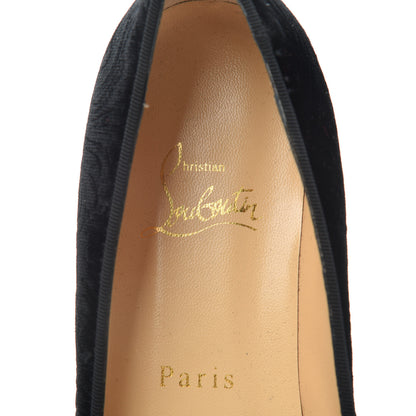 Christian Louboutin Velvet Printed Pigalle Follies Flats 36 Black 8 of 10