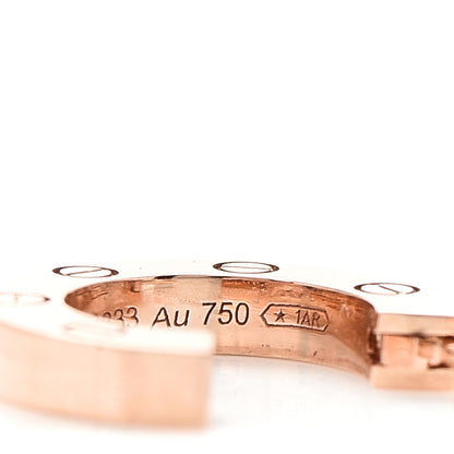 Cartier 18K Pink Gold LOVE Hoop Earrings 5 of 6
