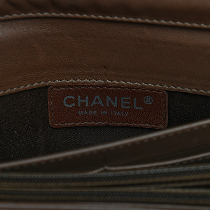 Chanel Lambskin Stitched Orient Express Wallet on Chain WOC Brown 5 of 8