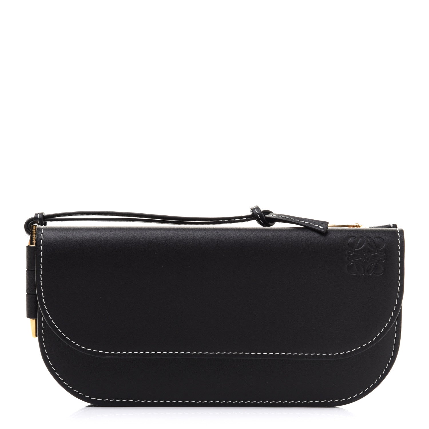 Loewe Smooth Calfskin Gate Continental Wallet Black 1 of 8