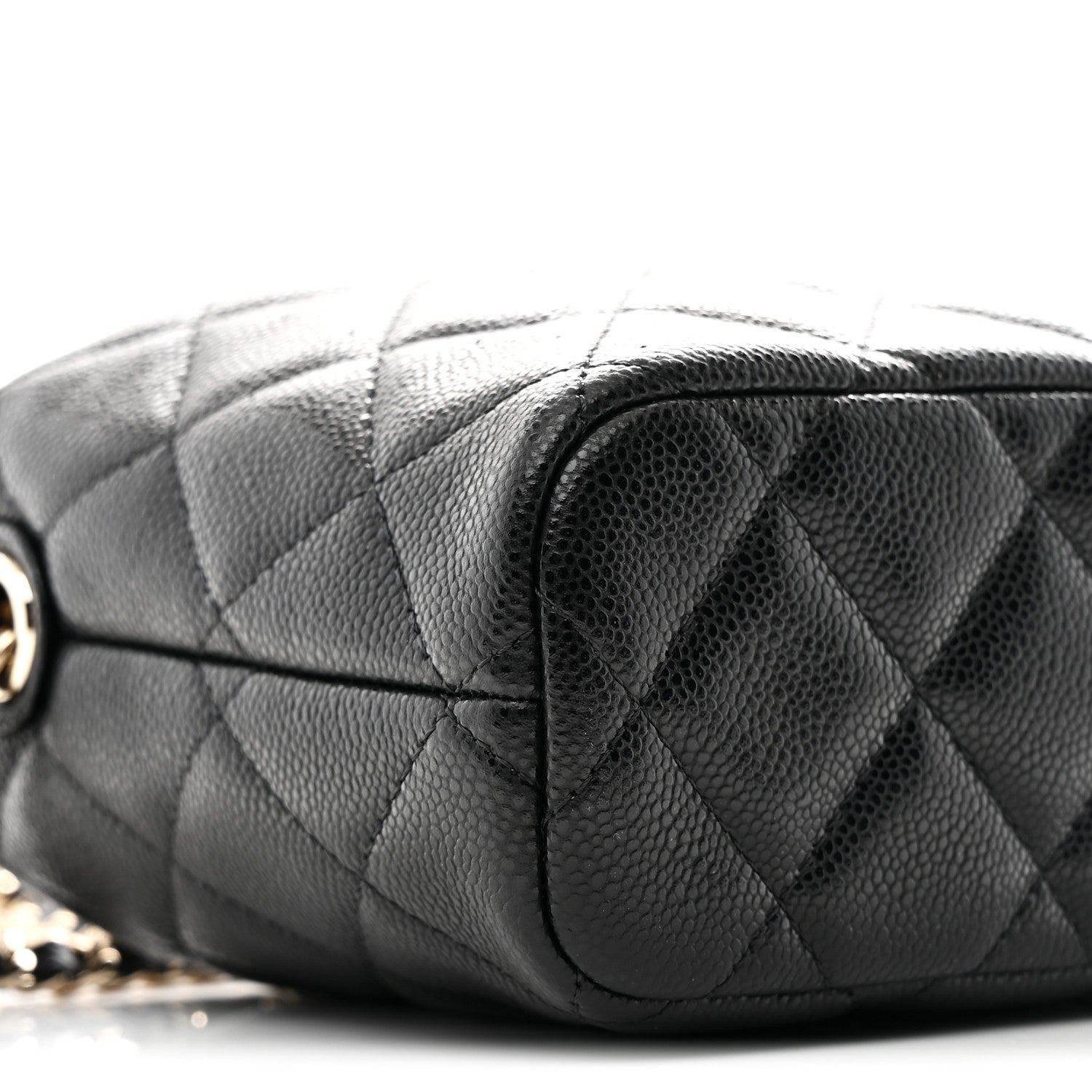 Chanel Caviar Quilted Hobo Clutch With Chain Black 9 of 12